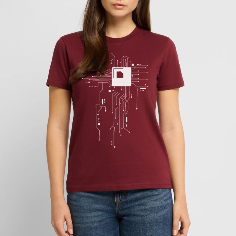 CPU Technik Nerd Computerchip Informatiker Stanley/Stella Unisex Bio-T-Shirt CRAFTER