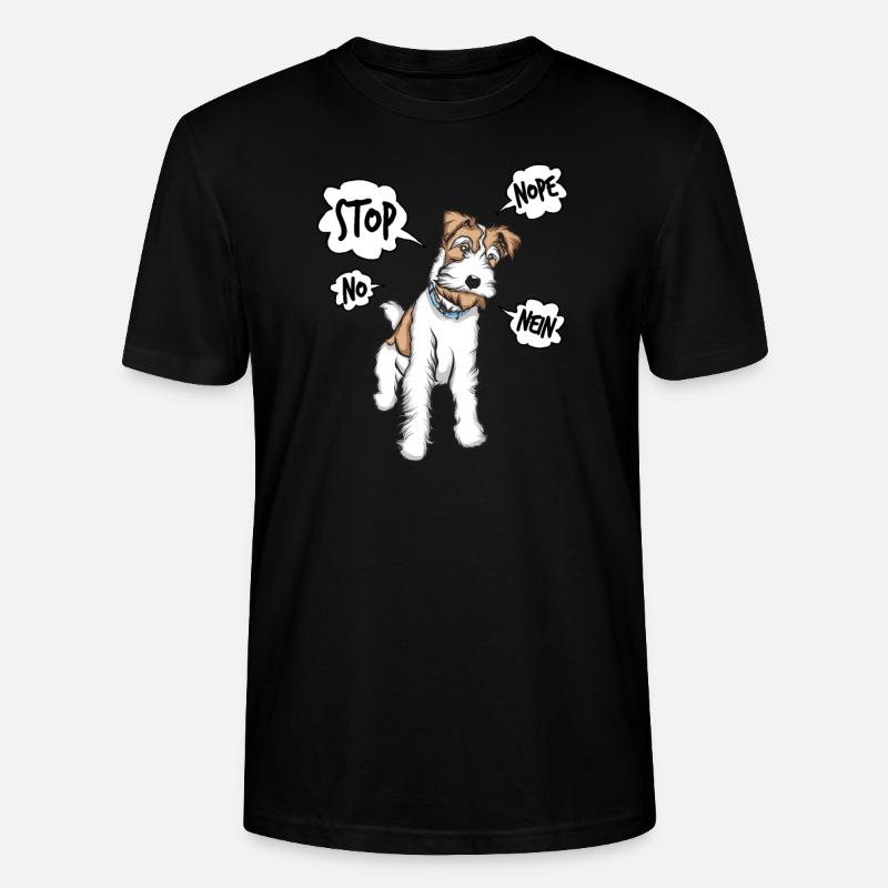 Drahthaar Foxterrier Glatthaar Foxterrier - Stanley/Stella Unisex Bio-T-Shirt CRAFTER - Schwarz