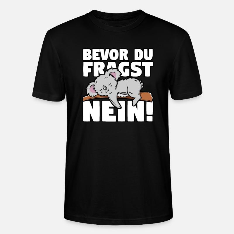 Koala - Stanley/Stella Unisex Bio-T-Shirt CRAFTER - Schwarz
