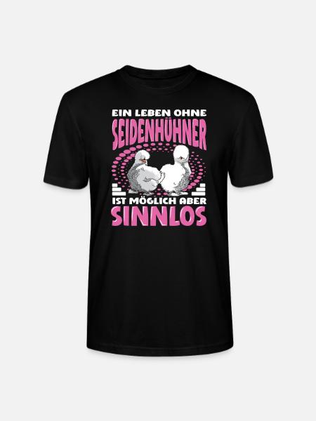 Seidenhühner japanisches Seidenhuhn Hühnerhalter - Stanley/Stella Unisex Bio-T-Shirt CRAFTER - Schwarz