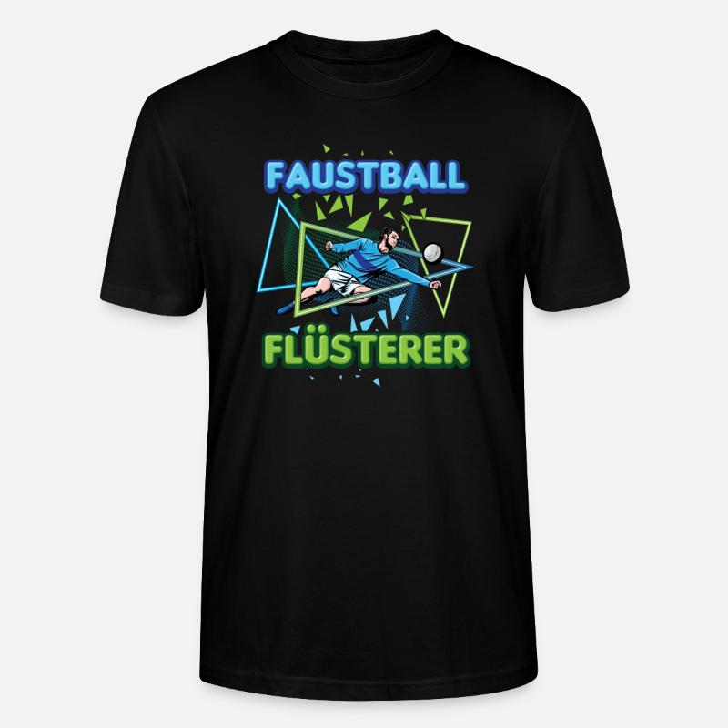 Faustball Flüsterer Rückschlagspiel Faustballer - Stanley/Stella Unisex Bio-T-Shirt CRAFTER - Schwarz