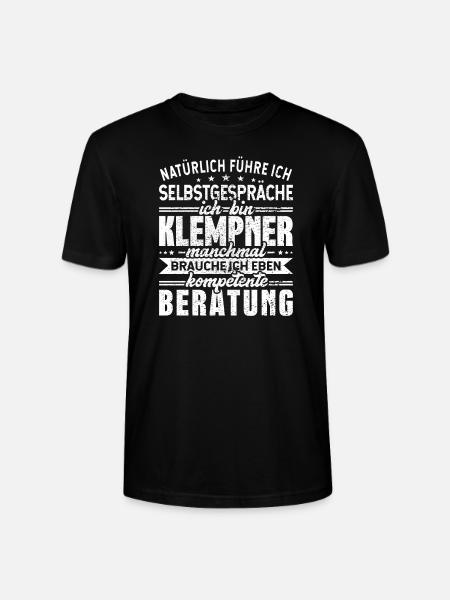 Klempner Selbstgespräche Heizungsbauer - Stanley/Stella Unisex Bio-T-Shirt CRAFTER - Schwarz