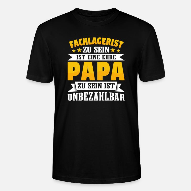 Fachlagerist - Stanley/Stella Unisex Bio-T-Shirt CRAFTER - Schwarz