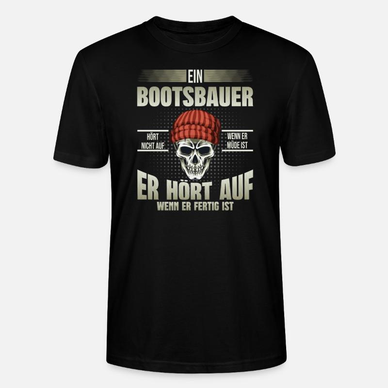 Bootsbauer Schiffsbauer - Stanley/Stella Unisex Bio-T-Shirt CRAFTER - Schwarz
