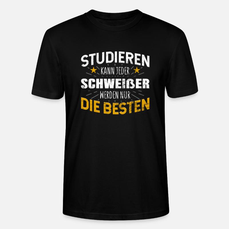 Schweißer - Stanley/Stella Unisex Bio-T-Shirt CRAFTER - Schwarz