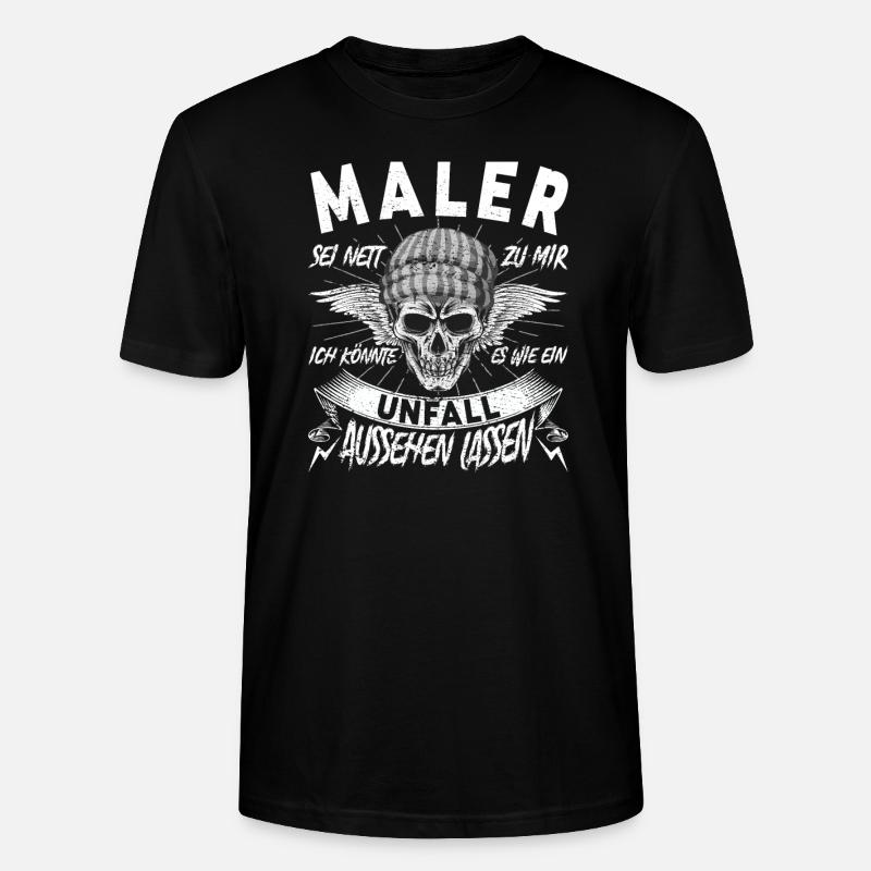 Maler - Stanley/Stella Unisex Bio-T-Shirt CRAFTER - Schwarz