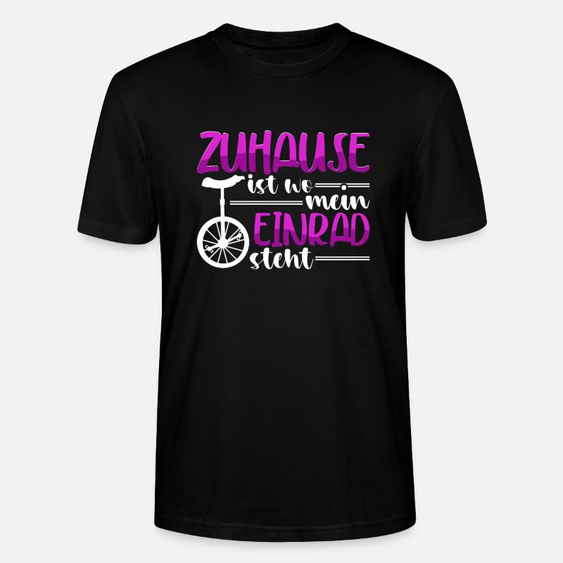 Einrad - Stanley/Stella Unisex Bio-T-Shirt CRAFTER - Schwarz