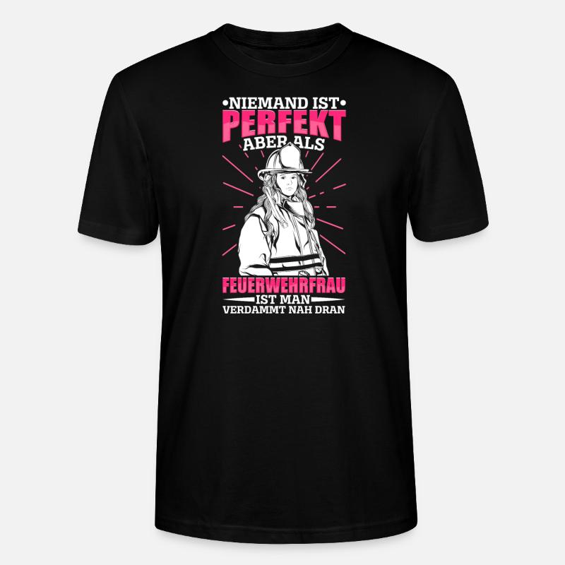 Feuerwehr - Stanley/Stella Unisex Bio-T-Shirt CRAFTER - Schwarz