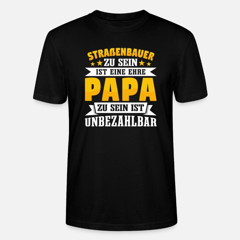 Straßenbauer - Stanley/Stella Unisex Bio-T-Shirt CRAFTER - Schwarz