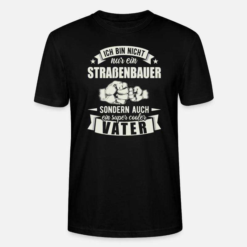 Straßenbauer - Stanley/Stella Unisex Bio-T-Shirt CRAFTER - Schwarz