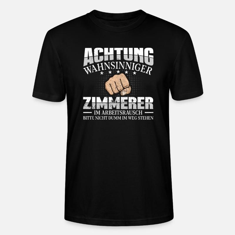 Zimmerer - Stanley/Stella Unisex Bio-T-Shirt CRAFTER - Schwarz