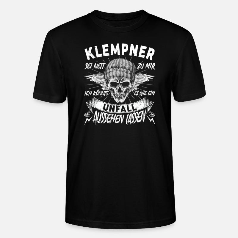 Klempner - Stanley/Stella Unisex Bio-T-Shirt CRAFTER - Schwarz