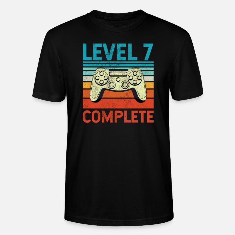 Level 7 Complete - Stanley/Stella Unisex Bio-T-Shirt CRAFTER - Schwarz