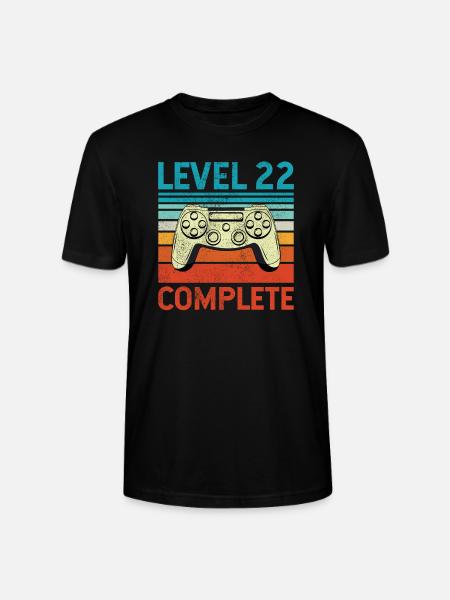 Level 22 Complete - Stanley/Stella Unisex Bio-T-Shirt CRAFTER - Schwarz