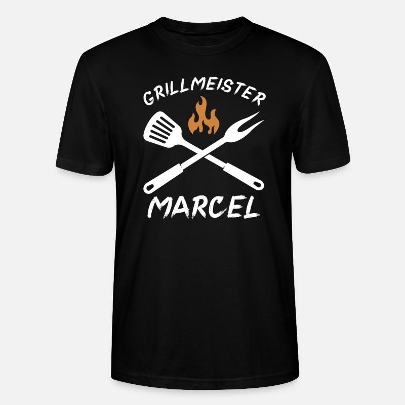 Grillmeister Marcel - Stanley/Stella Unisex Bio-T-Shirt CRAFTER - Schwarz