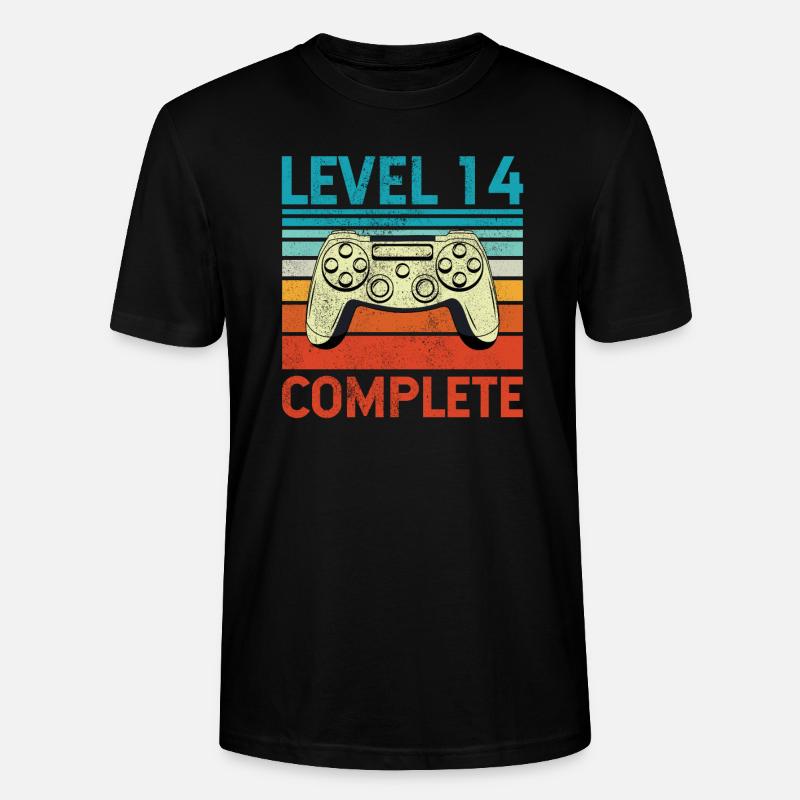 Level 14 Complete - Stanley/Stella Unisex Bio-T-Shirt CRAFTER - Schwarz