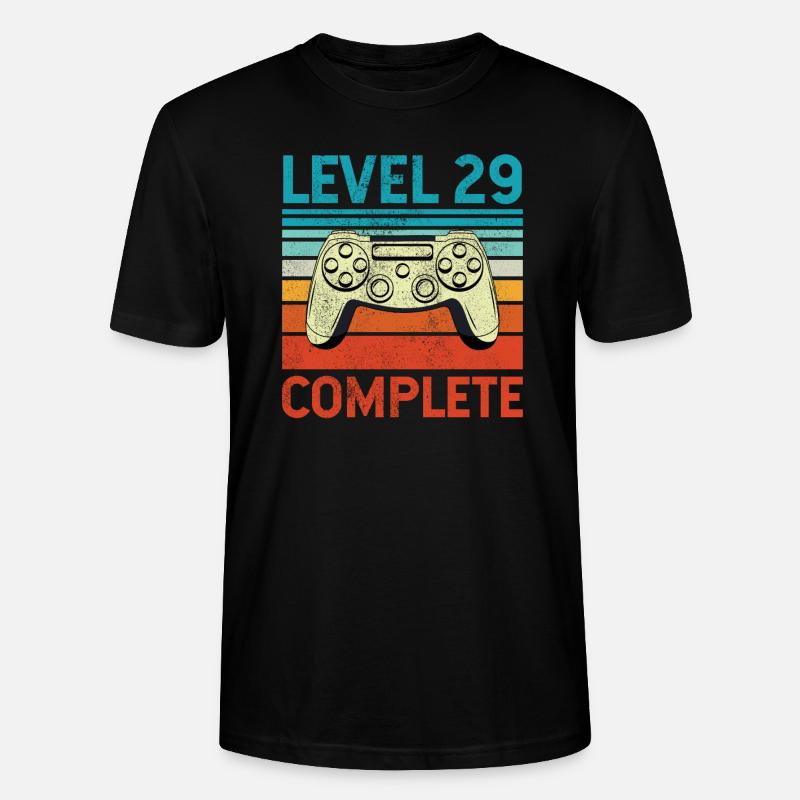 Niveau 29 Terminé - T-shirt bio CRAFTER Stanley Stella Unisexe - noir