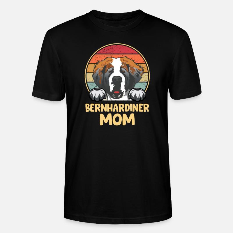 St. Bernard Chiens Cadeaux - T-shirt bio CRAFTER Stanley Stella Unisexe - noir