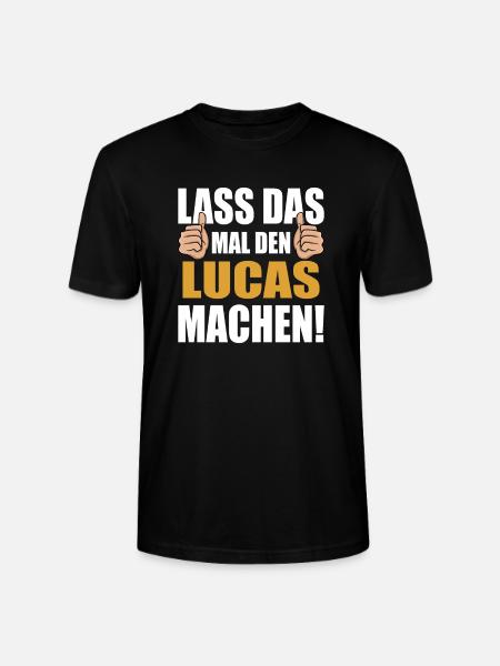 Let Lucas do that - Stanley/Stella CRAFTER Unisex Organic T-Shirt - black