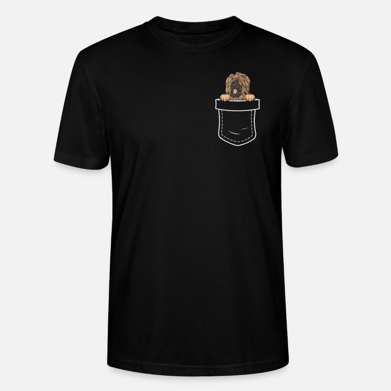 Briard Geschenk Hunde - Stanley/Stella Unisex Bio-T-Shirt CRAFTER - Schwarz