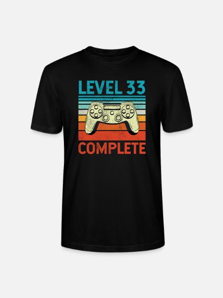 Level 33 Complete - Stanley/Stella CRAFTER Unisex Organic T-Shirt - black