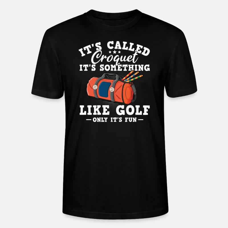 Croquet - Stanley/Stella Unisex Bio-T-Shirt CRAFTER - Schwarz