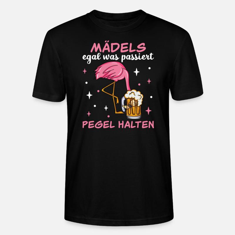 Flamingo JGA - Stanley/Stella Unisex Bio-T-Shirt CRAFTER - Schwarz