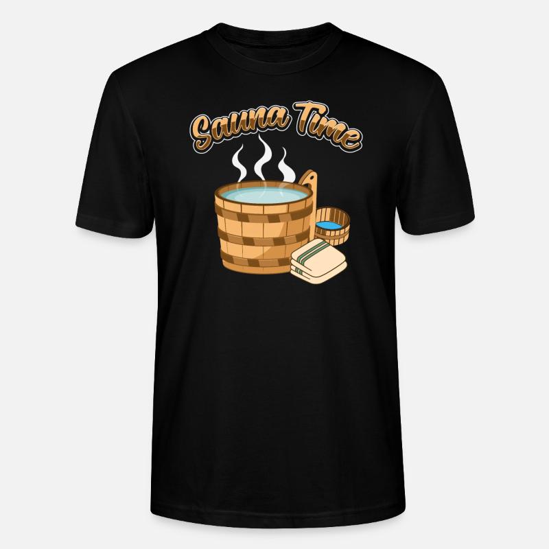 Sauna - Stanley/Stella Unisex Bio-T-Shirt CRAFTER - Schwarz