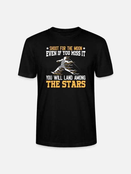 Speerwurfstrecker Leichtathletik Speerwerfer - Stanley/Stella Unisex Bio-T-Shirt CRAFTER - Schwarz