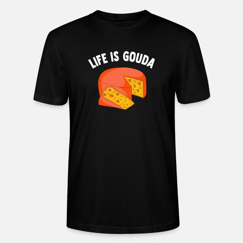 Fromage Gouda - T-shirt bio CRAFTER Stanley Stella Unisexe - noir