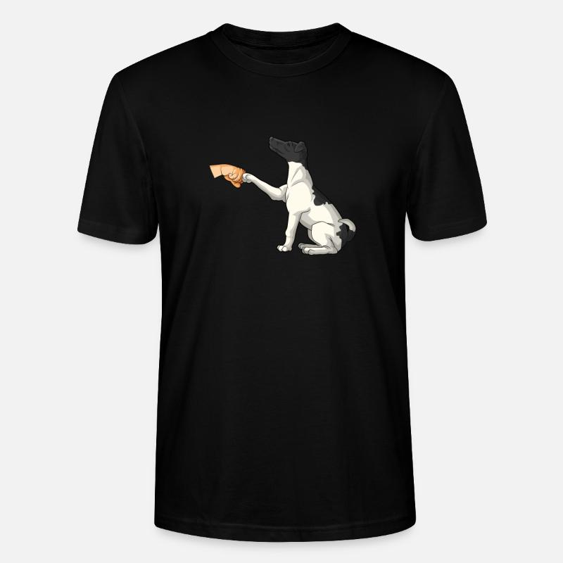 Glatthaar Foxterrier Hund - Stanley/Stella Unisex Bio-T-Shirt CRAFTER - Schwarz