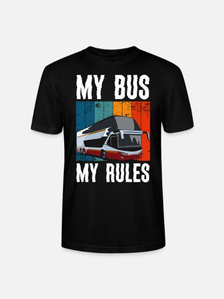 Bus Beruf Arbeit Kraftfahrer - Stanley/Stella Unisex Bio-T-Shirt CRAFTER - Schwarz