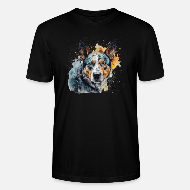 Australian Cattle Dog - Stanley/Stella Unisex Bio-T-Shirt CRAFTER - Schwarz