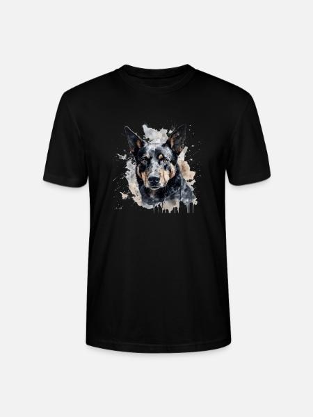 Australian Kelpie - Stanley/Stella CRAFTER Unisex Organic T-Shirt - black