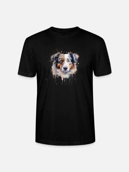 Australian Shepherd - Stanley/Stella CRAFTER Unisex Organic T-Shirt - black