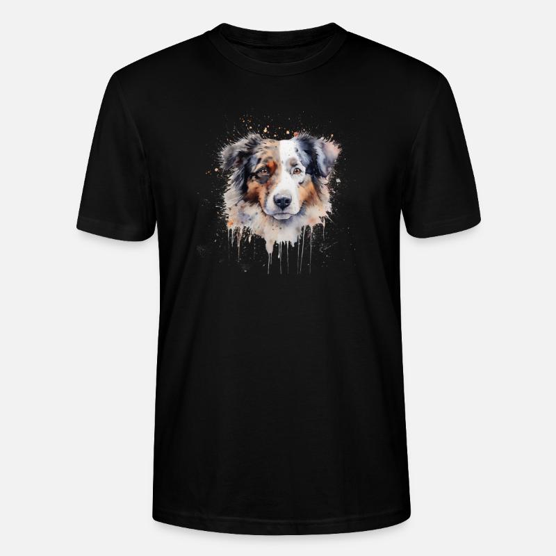 Australian Shepherd - Stanley/Stella Unisex Bio-T-Shirt CRAFTER - Schwarz