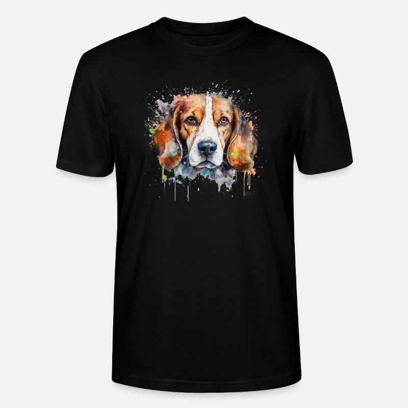Beagle - Stanley/Stella Unisex Bio-T-Shirt CRAFTER - Schwarz