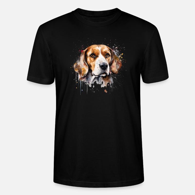 Beagle - Stanley/Stella Unisex Bio-T-Shirt CRAFTER - Schwarz