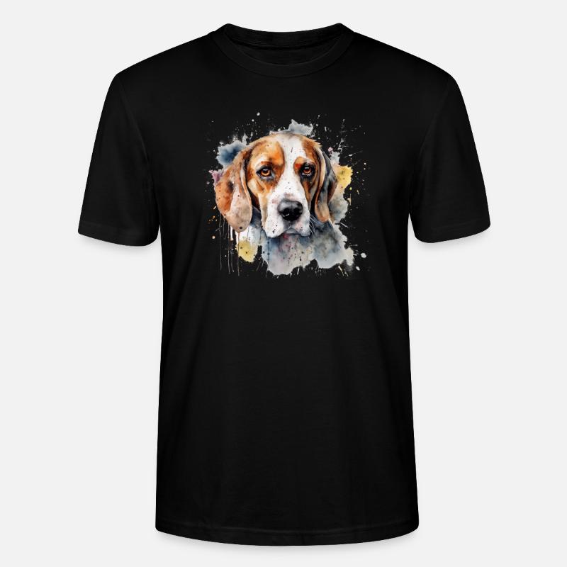 Beagle - Stanley/Stella Unisex Bio-T-Shirt CRAFTER - Schwarz