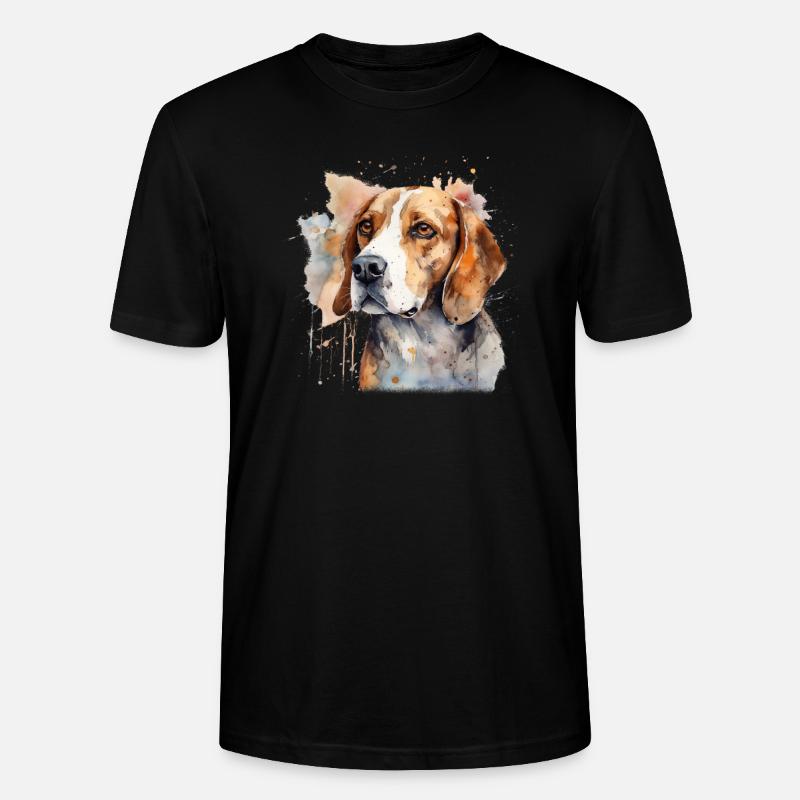 Beagle - Stanley/Stella Unisex Bio-T-Shirt CRAFTER - Schwarz