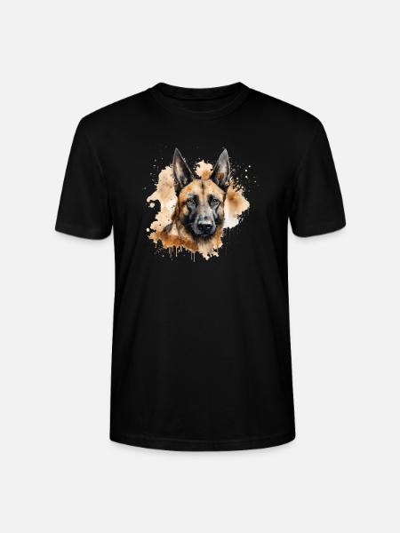 Belgian Malinois - Stanley/Stella CRAFTER Unisex Organic T-Shirt - black