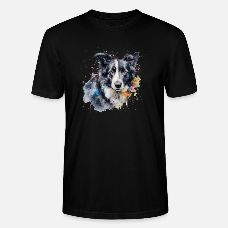 Border Collie - Stanley/Stella Unisex Bio-T-Shirt CRAFTER - Schwarz