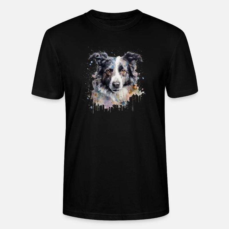 Border Collie - Stanley/Stella Unisex Bio-T-Shirt CRAFTER - Schwarz