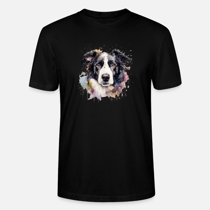 Border Collie - Stanley/Stella Unisex Bio-T-Shirt CRAFTER - Schwarz