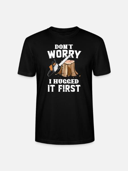 Lumberjack Chainsaw Arborist - Stanley/Stella CRAFTER Unisex Organic T-Shirt - black
