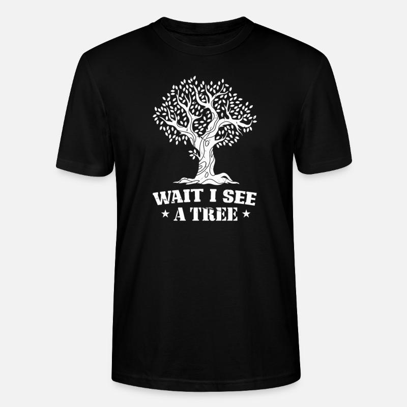Bûcheron tronçonneuse arboriste - T-shirt bio CRAFTER Stanley Stella Unisexe - noir