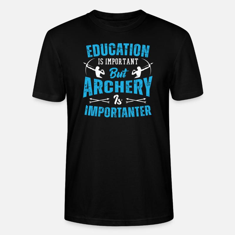 Archery Bogenschießen Bogen - Stanley/Stella Unisex Bio-T-Shirt CRAFTER - Schwarz