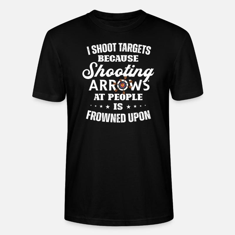 Archery Archery Bow - Stanley/Stella CRAFTER Unisex Organic T-Shirt - black
