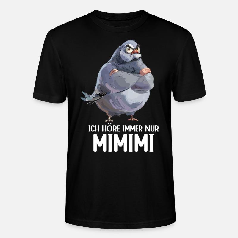 Taube Täubchen Vogel Taubenzüchter Mimimi - Stanley/Stella Unisex Bio-T-Shirt CRAFTER - Schwarz