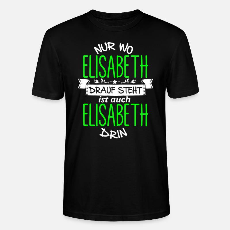 ELISABETH die Echte - Stanley/Stella Unisex Bio-T-Shirt CRAFTER - Schwarz